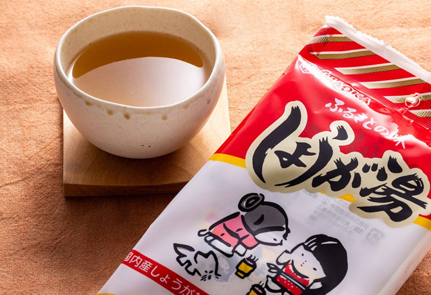 昭和49年から生産している主力商品「しょうが湯」