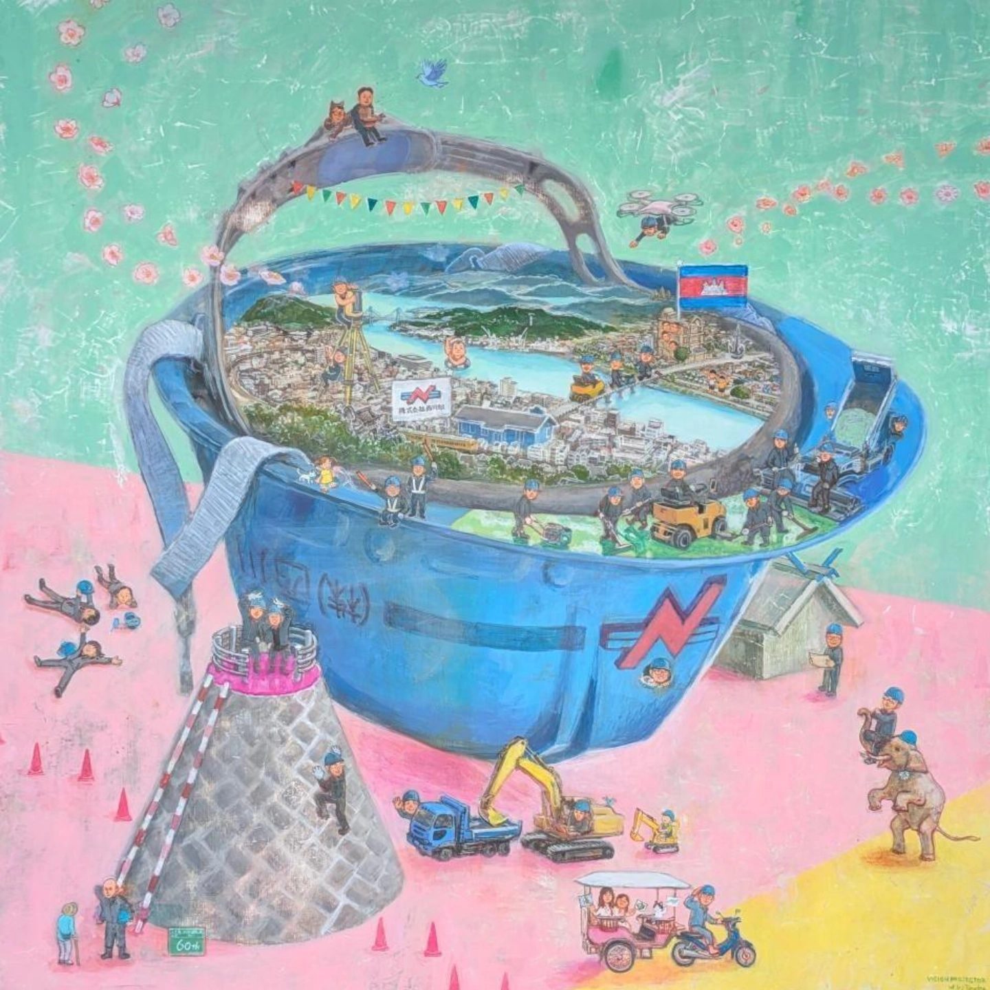 60thビジョン画です。企業の雰囲気が表現されています！